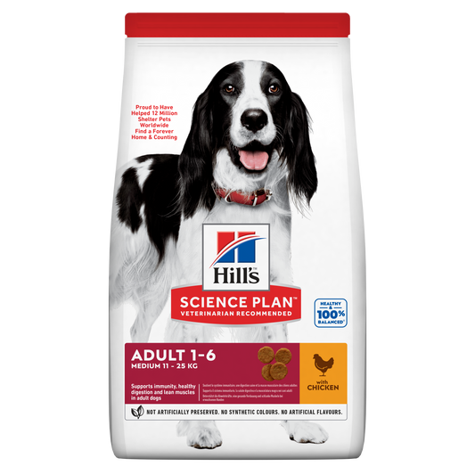 Propet Hill'S Science Plan Canine Medium & Large - Food For Dog - Dry Basic Line Adult 1-6 Medium Breed  Chicken 12+2Kg
Bonus Bag