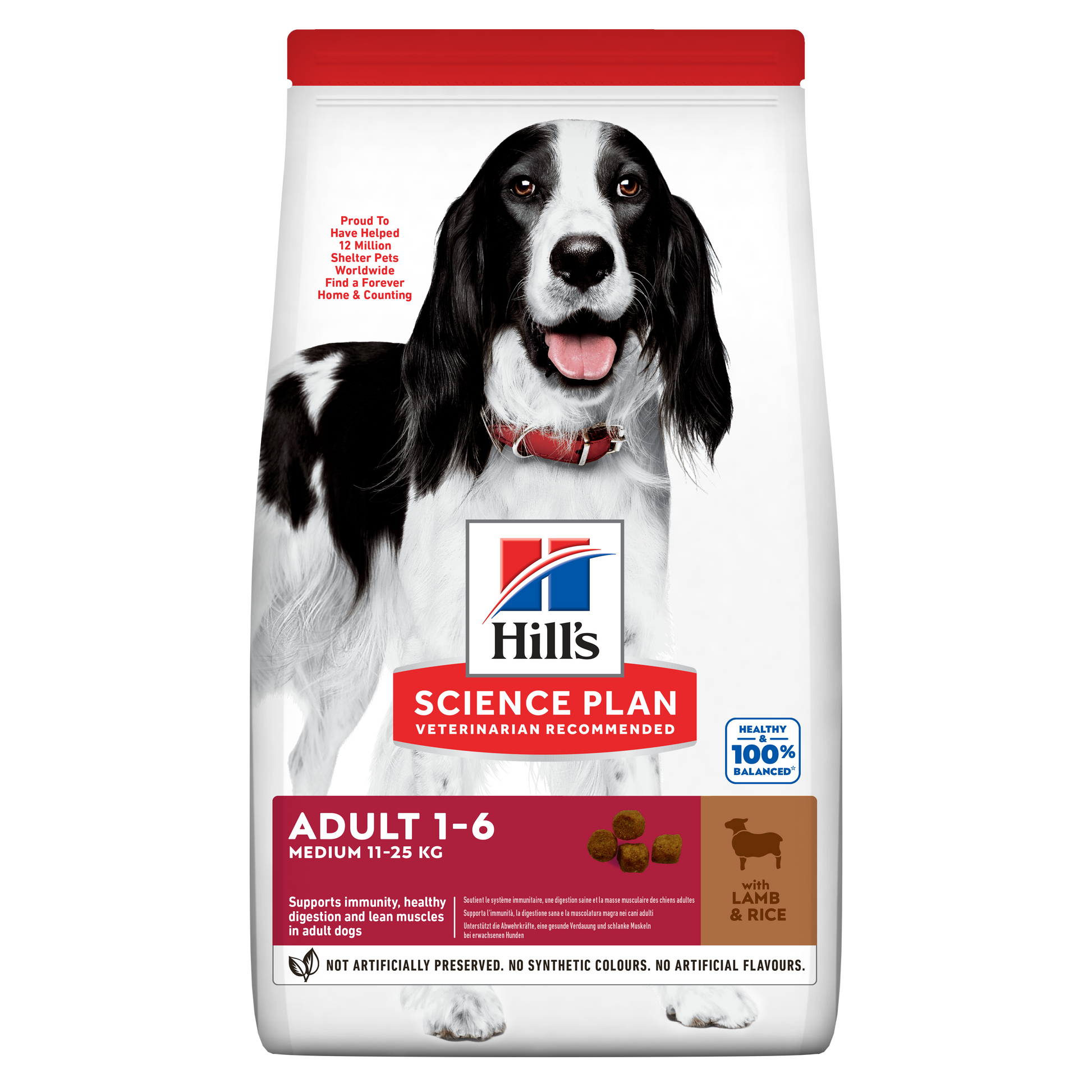 Propet Hill'S Science Plan Canine Medium & Large - Food For Dog - Dry Basic Line Adult 1-6 Medium Breed  Lamb 14Kg