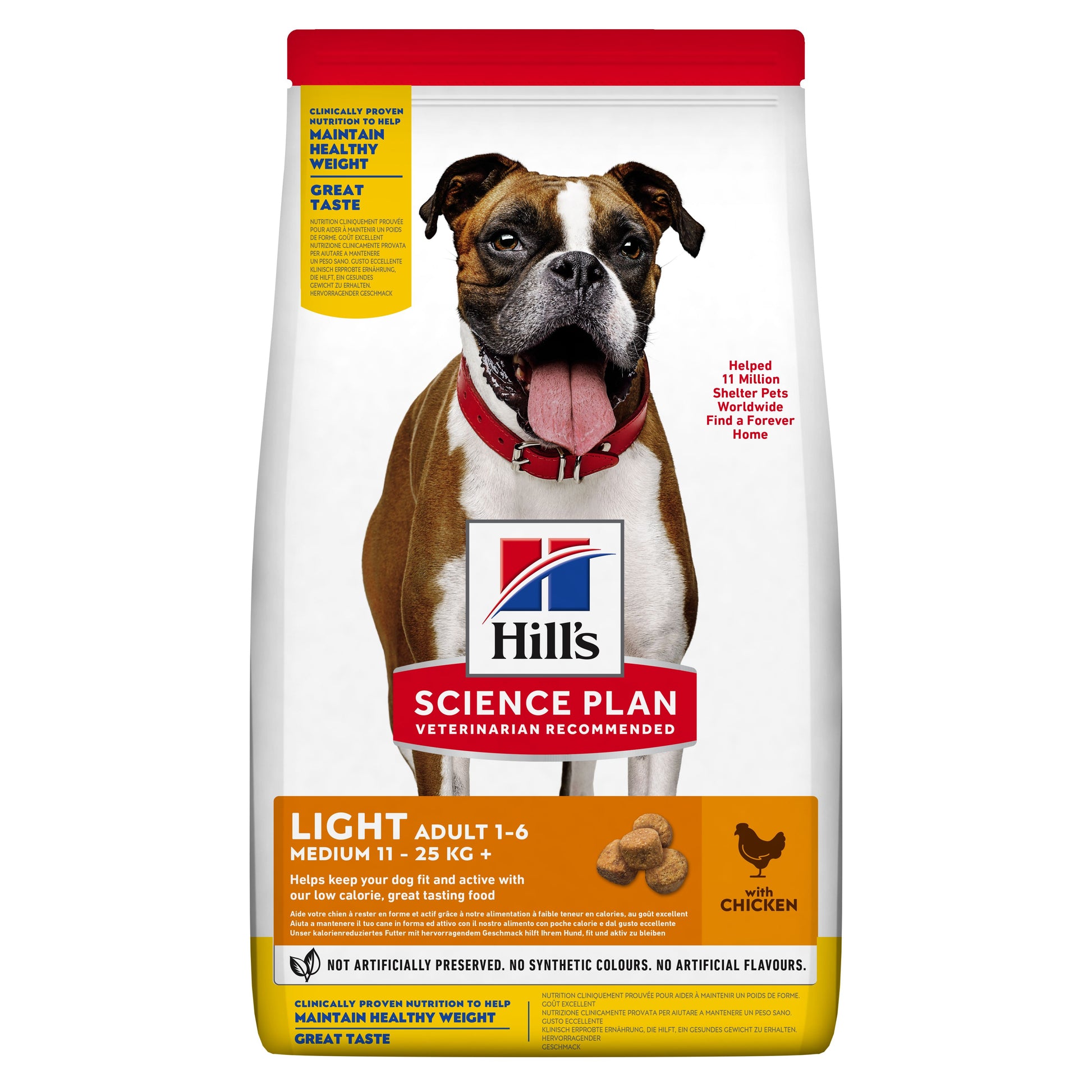 Propet Versele-Laga Hill'S Science Plan Canine Medium & Large - Food For Dog - Dry Special Line Light Adult 1-6
Medium Breed Chicken 14Kg