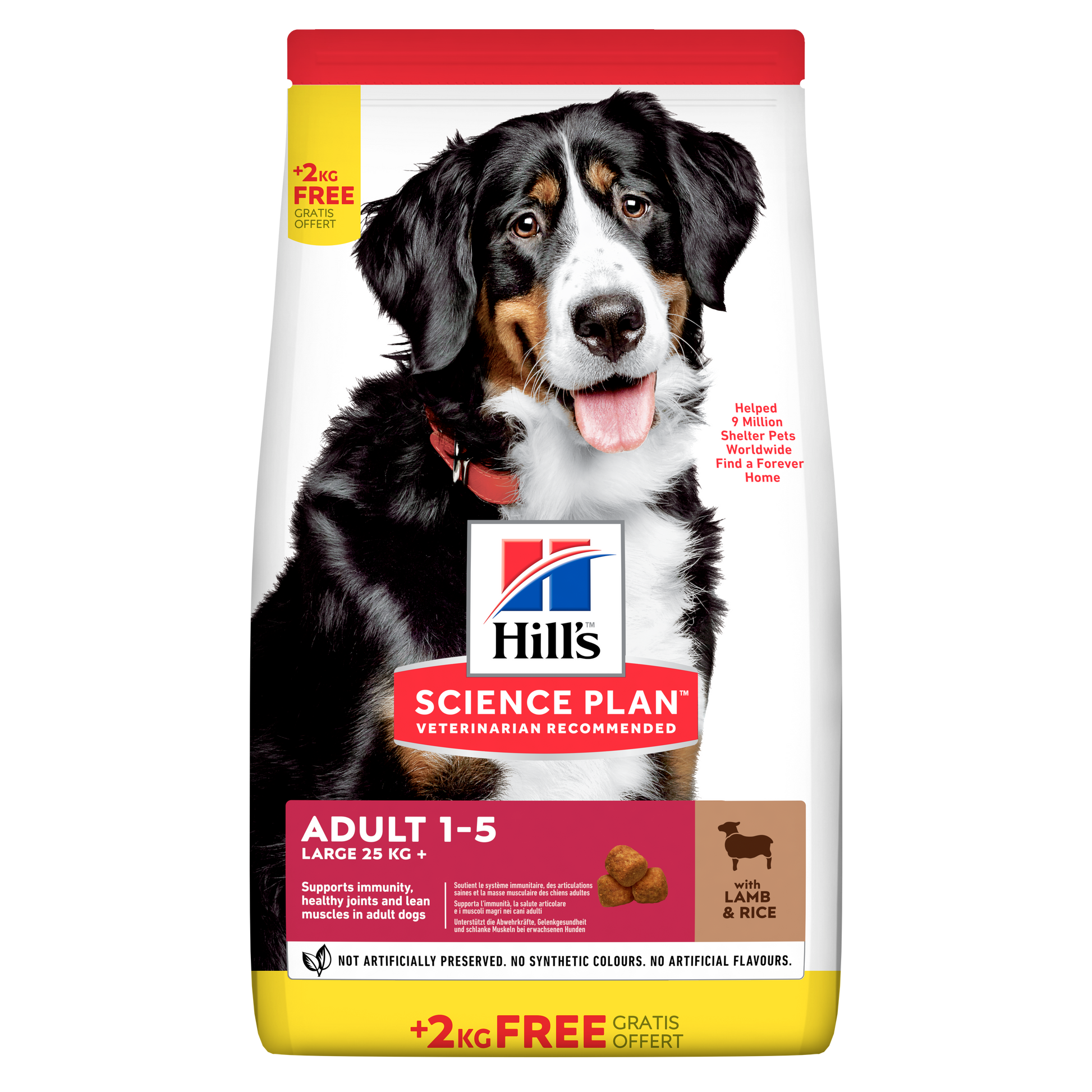 Propet Hill'S Science Plan Canine Medium & Large - Food For Dog - Dry Basic Line Adult 1-5 Large Breed  Lamb 12+2Kg
Bonus Bag