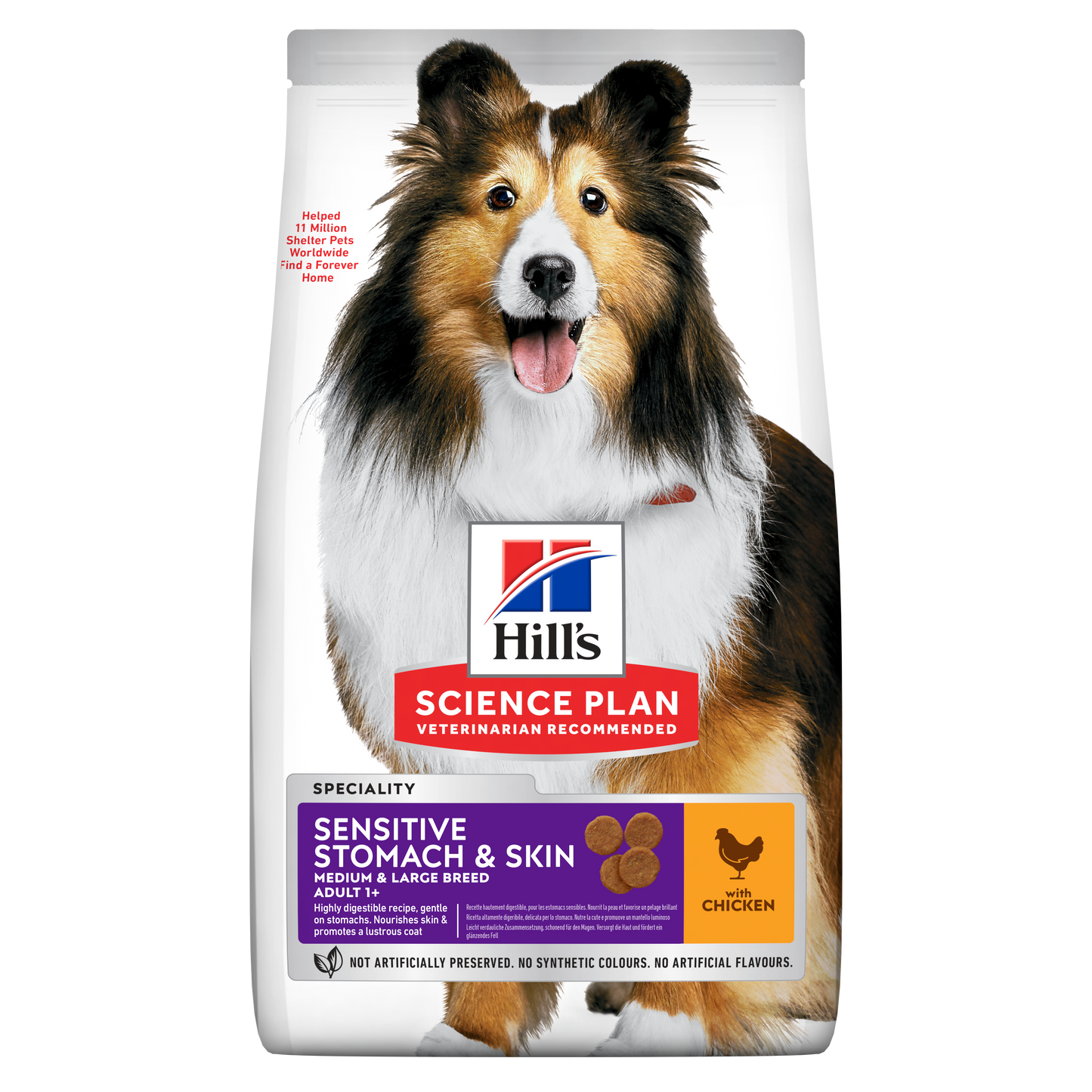 Propet Versele-Laga Hill'S Science Plan Canine Medium & Large - Food For Dog - Dry Special Line Sensitive Stomach & Skin Adult 1+ Medium & Large Breed Chicken 14Kg