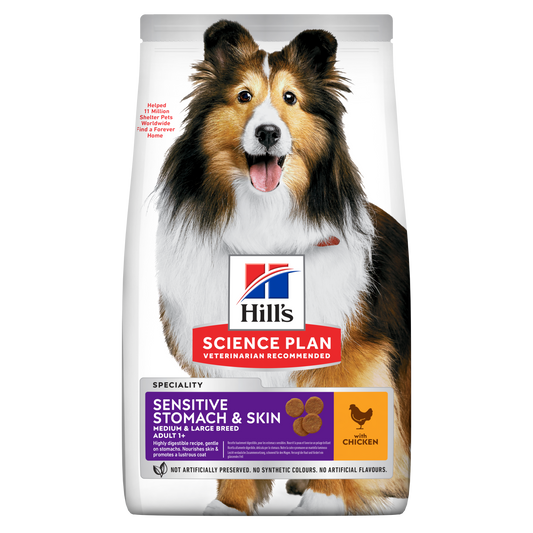 Propet Versele-Laga Hill'S Science Plan Canine Medium & Large - Food For Dog - Dry Special Line Sensitive Stomach & Skin Adult 1+ Medium & Large Breed Chicken 14Kg