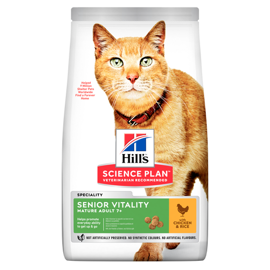 Propet - Food For Cat - Dry -  Hill'S Science Plan Feline Mature 7+ Senior Vitality Chicken 1.5Kg