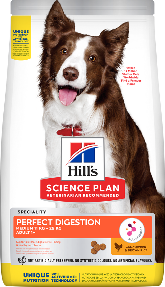 Propet Versele-Laga Hill'S Science Plan Canine Medium & Large - Food For Dog - Dry Special Line Perfect Digestion Adult 1+ Medium Breed Chicken 14Kg