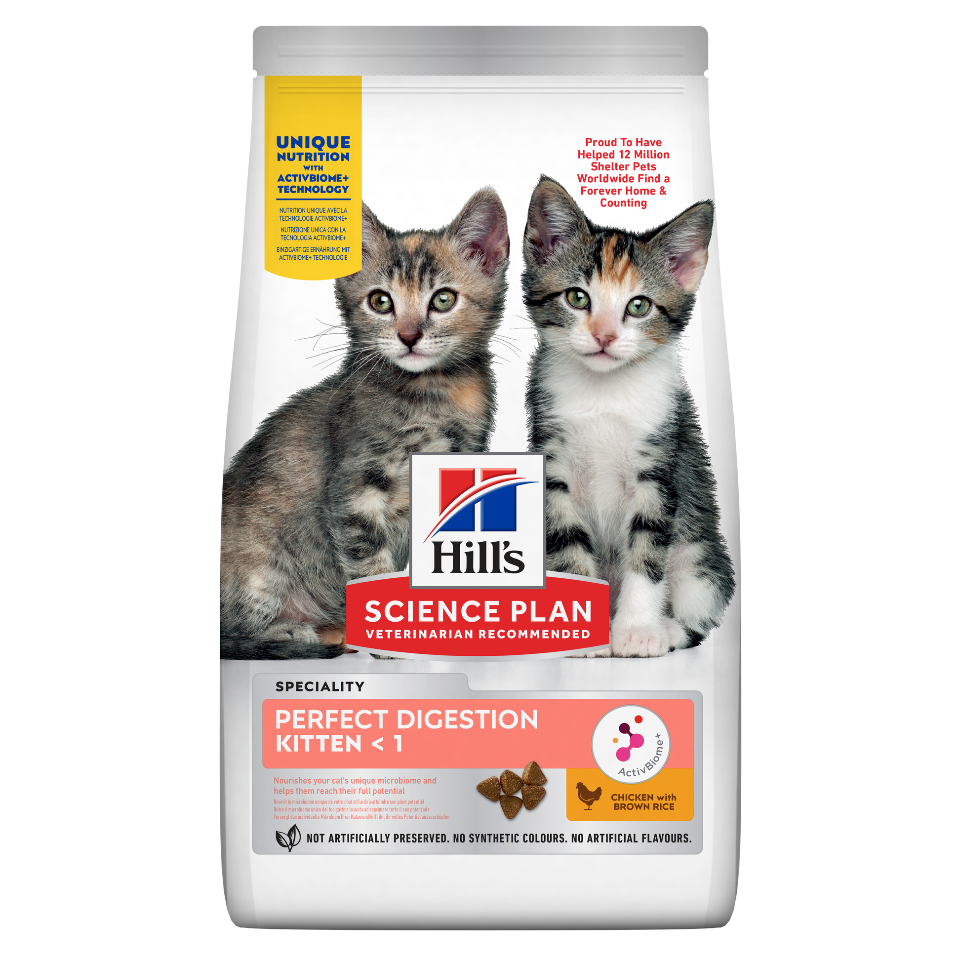 Propet - Food For Cat - Dry -  Hill'S Science Plan Feline Special Line - Perfect Digestion Kitten <1 Chicken 1.5Kg