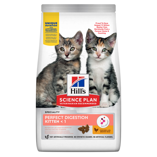 Propet - Food For Cat - Dry -  Hill'S Science Plan Feline Special Line - Perfect Digestion Kitten <1 Chicken 1.5Kg
