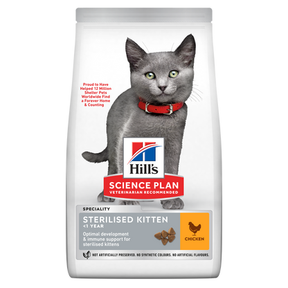 Propet - Food For Cat - Dry -  Hill'S Science Plan Feline Special Line - Sterilised Kitten <2 Chicken 1.5Kg