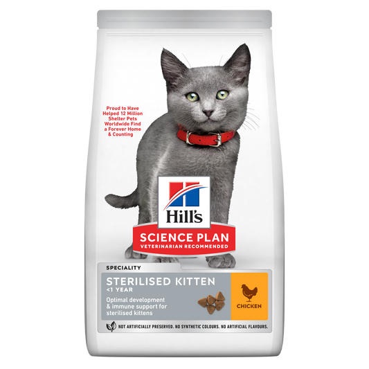 Propet - Food For Cat - Dry -  Hill'S Science Plan Feline Special Line - Sterilised Kitten <2 Chicken 1.5Kg