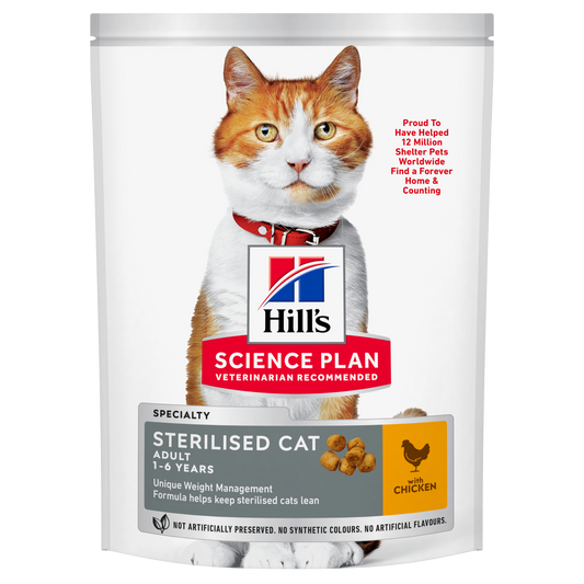 Propet - Food For Cat - Dry -  Hill'S Science Plan Feline Special Line - Sterilised Adult 1-6 Chicken 300Gr