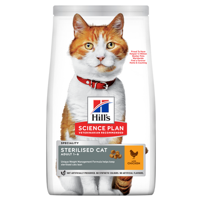 Propet - Food For Cat - Dry -  Hill'S Science Plan Feline Special Line - Sterilised Adult 1-7 Chicken 1.5Kg