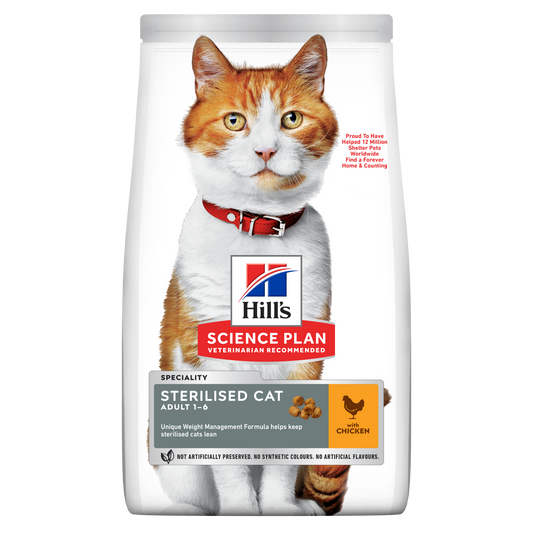 Propet - Food For Cat - Dry -  Hill'S Science Plan Feline Special Line - Sterilised Adult 1-7 Chicken 1.5Kg