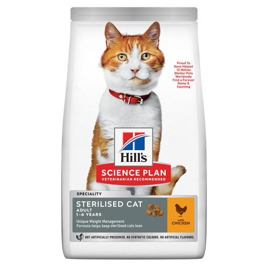 Propet - Food For Cat - Dry -  Hill'S Science Plan Feline Special Line - Sterilised Adult 1-9 Chicken 10Kg