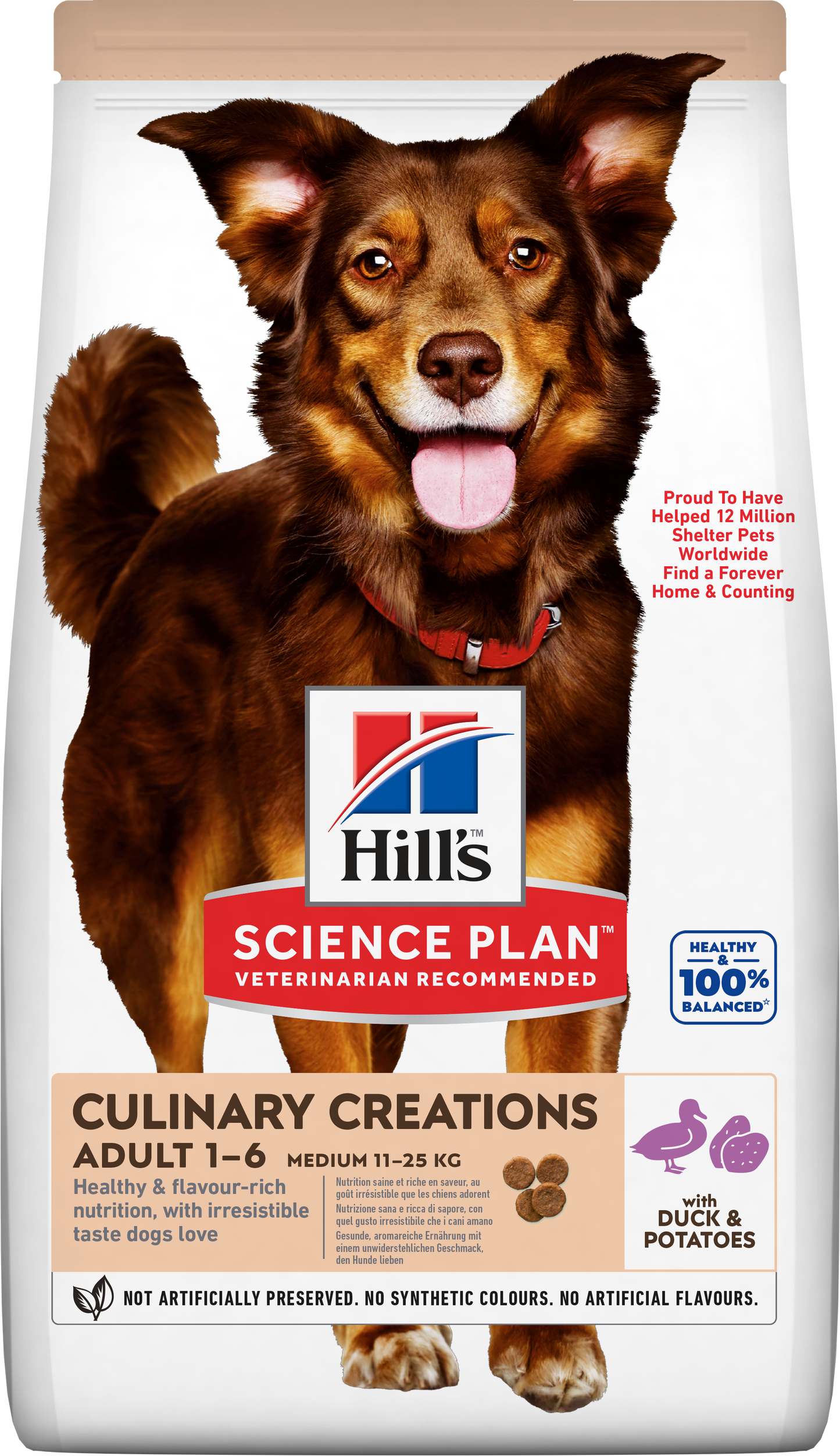 Propet Hill'S Science Plan Canine Medium & Large - Food For Dog - Dry Basic Line Adult 1-6 Medium Breed  Duck & Potato 2.5Kg