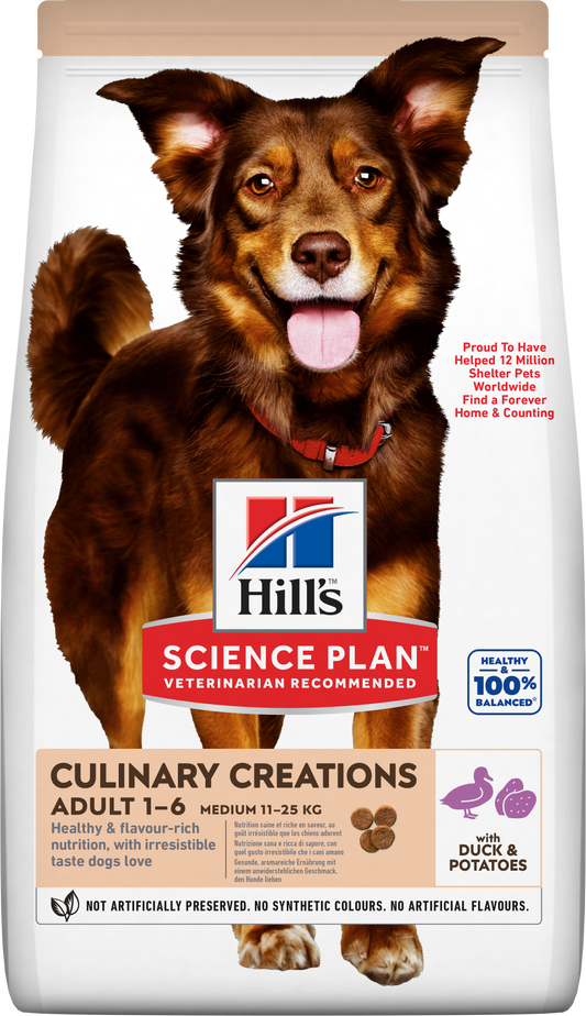 Propet Hill'S Science Plan Canine Medium & Large - Food For Dog - Dry Basic Line Adult 1-6 Medium Breed  Duck & Potato 2.5Kg