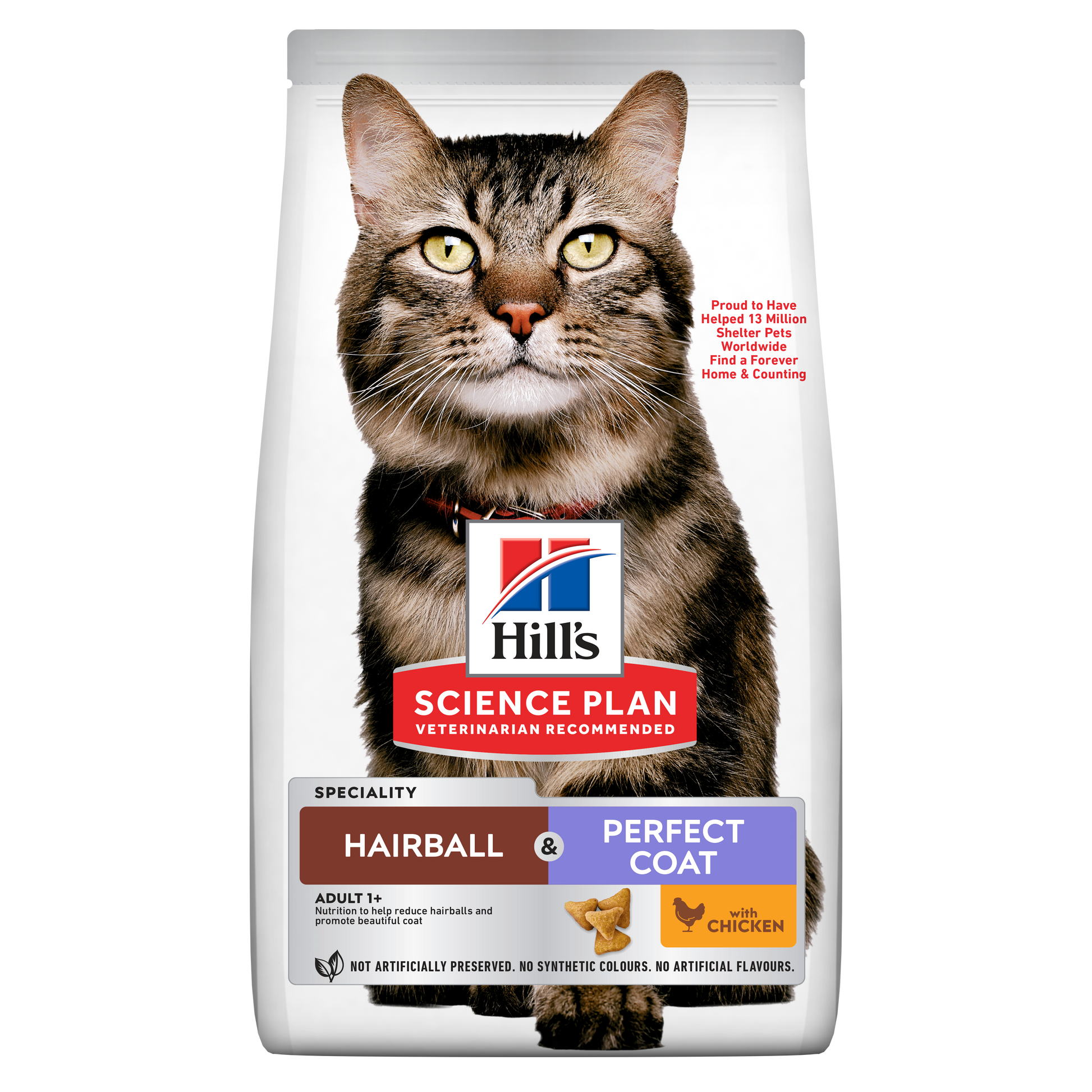 Propet - Food For Cat - Dry -  Hill'S Science Plan Feline Special Line - Hairball/ Perfect Coat Adult 1+ Chicken 3Kg