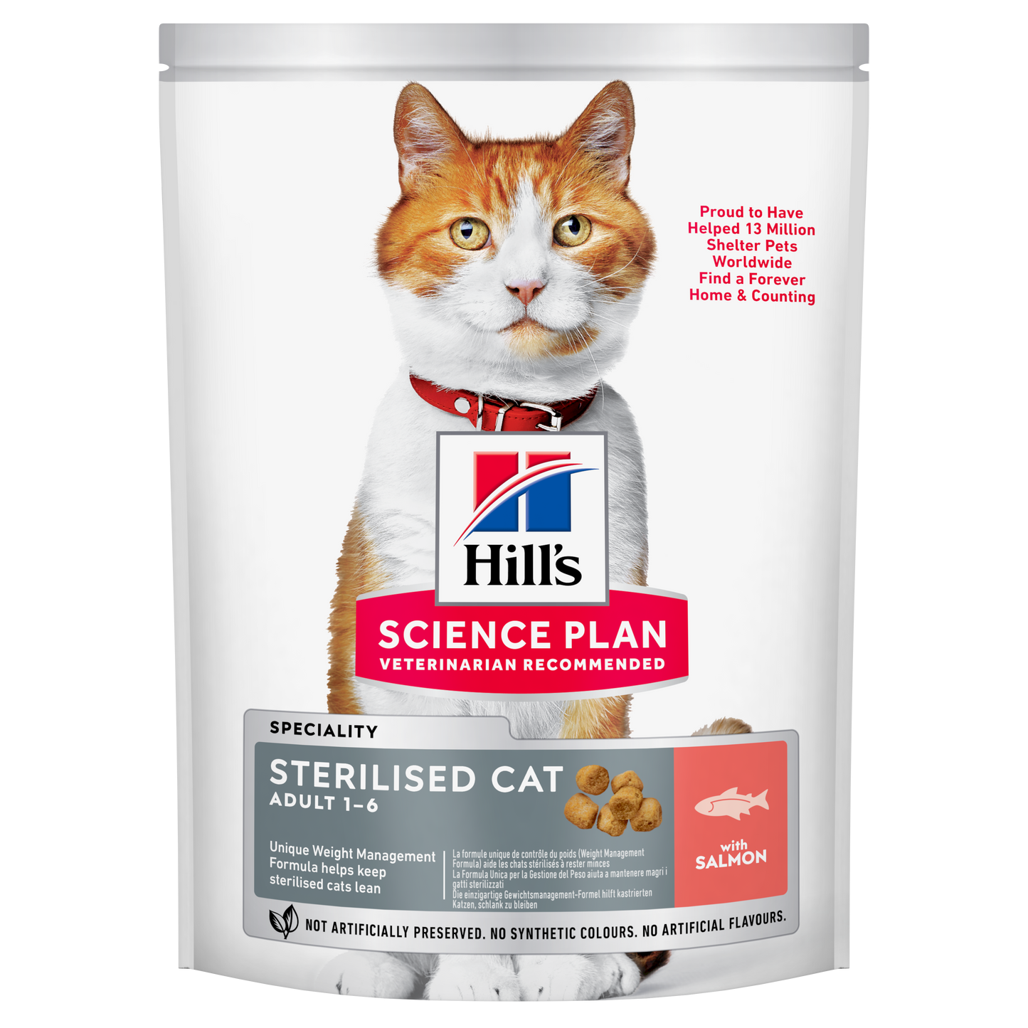 Propet - Food For Cat - Dry -  Hill'S Science Plan Feline Special Line - Sterilised Adult 1-10 Salmon 300Gr