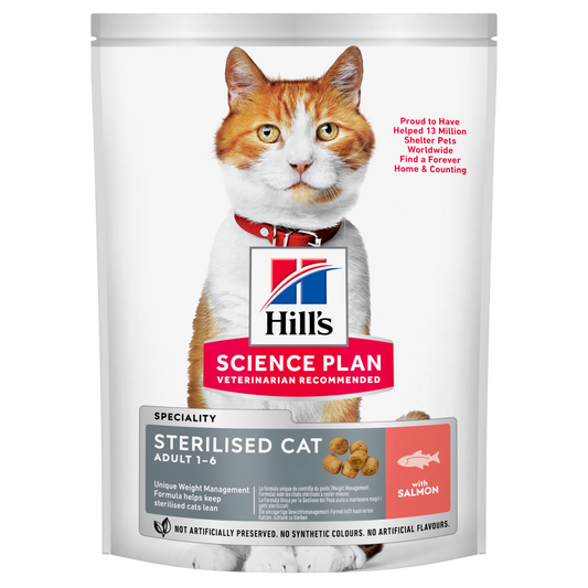 Propet - Food For Cat - Dry -  Hill'S Science Plan Feline Special Line - Sterilised Adult 1-10 Salmon 300Gr