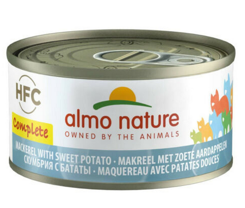 ALMO NATURE - Cat Wet Food COMPLETE MACKEREL AND POTATOES 70GR