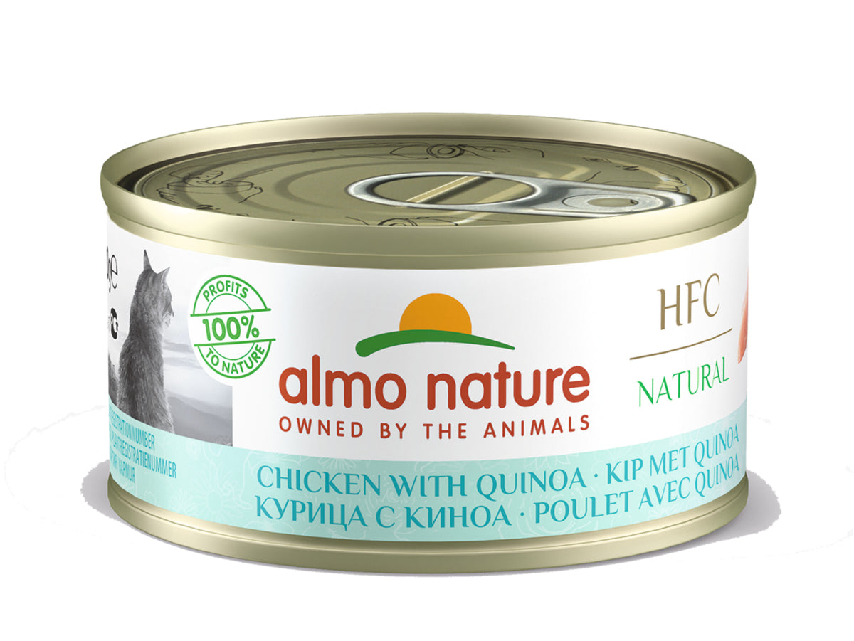 ALMO NATURE - Cat Wet Food HFC LIGHT CHICKEN & QUINOA 70GR