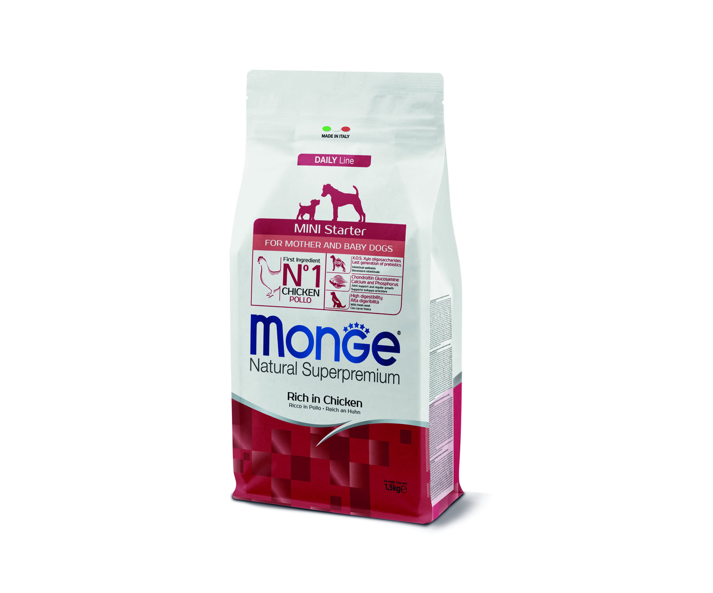 PROPET Monge Natural Superpremium Complete Food for Dogs Daily Line Mini Starter
Mini Chicken 1.5Kg
