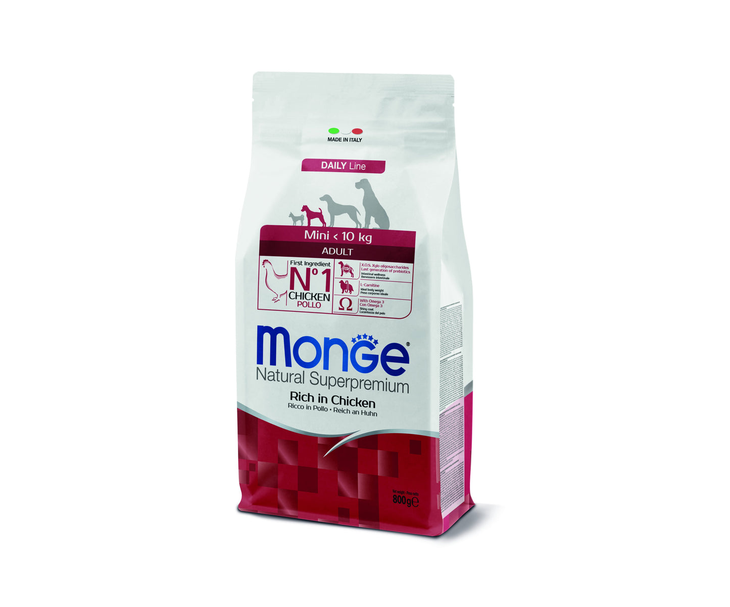 PROPET Monge Natural Superpremium Complete Food for Dogs Daily Line Mini Adult Chicken 800gr