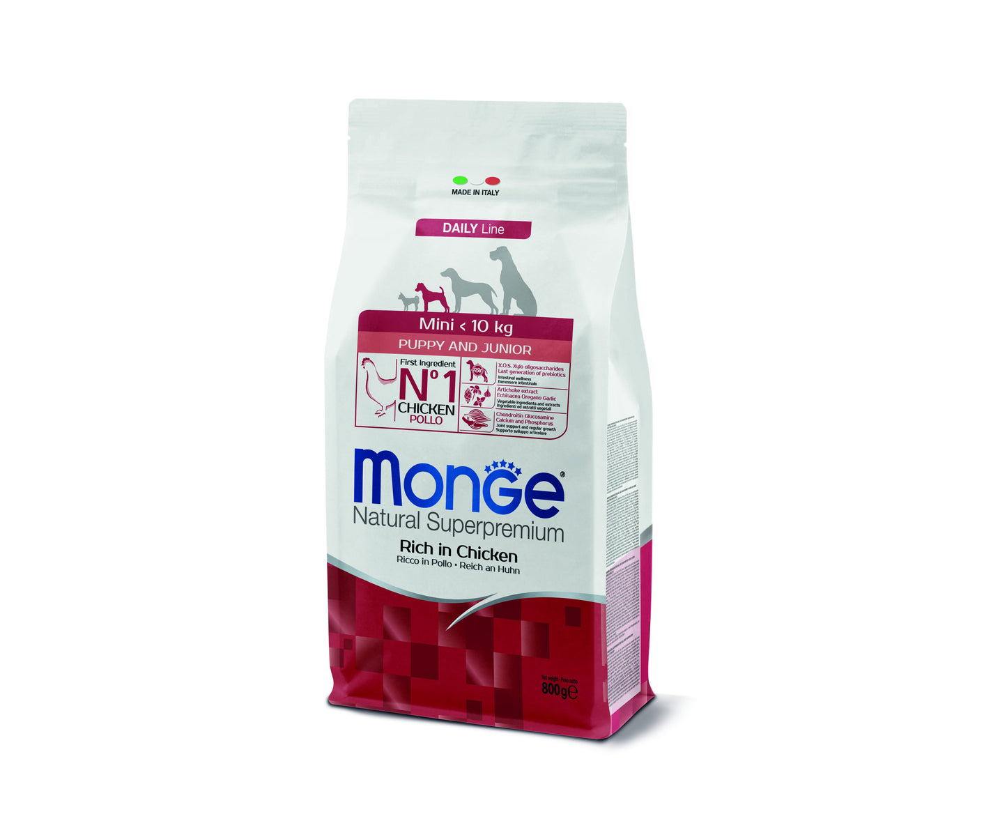 PROPET Monge Natural Superpremium Complete Food for Dogs Daily Line Mini Puppy & Junior
Mini Chicken 800gr