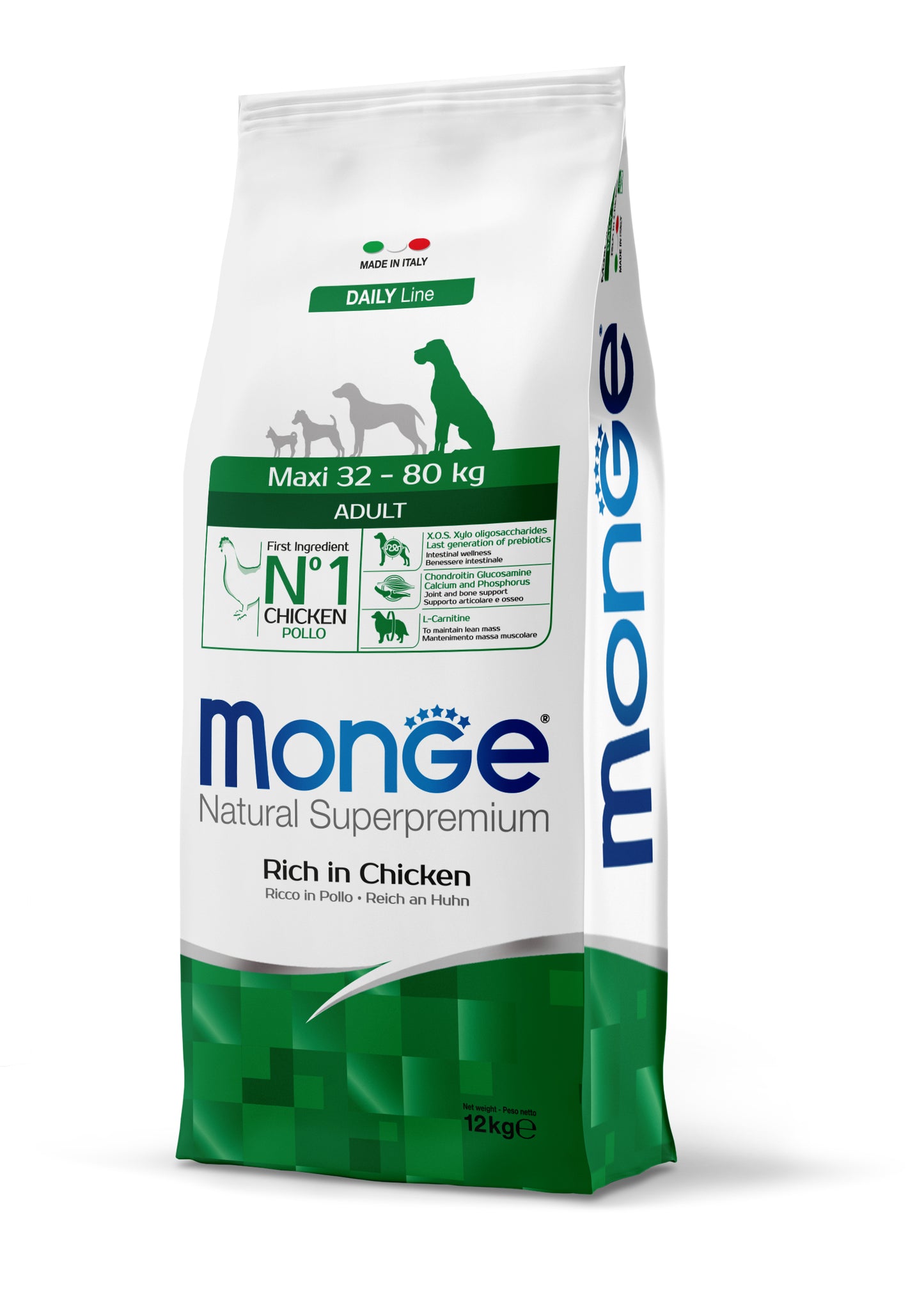 PROPET Monge Natural Superpremium Complete Food for Dogs Daily Line Maxi Adult Chicken 12Kg