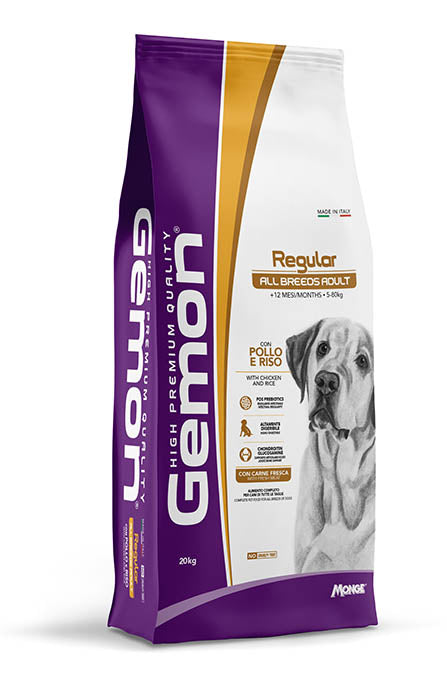 PROPET Gemon Complete Food for Dogs Dry  - AdultAll Breeds
(Regular) Chicken & Rice 20Kg