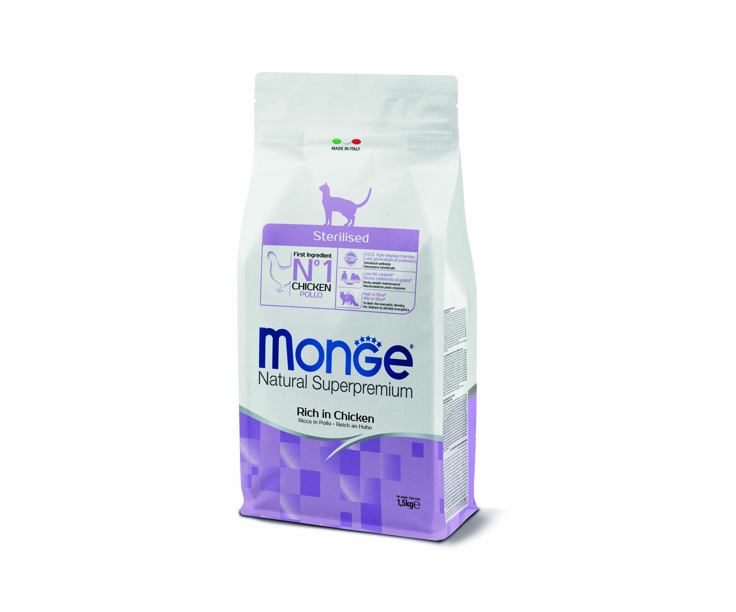 PROPET Monge Natural Superpremium Complete Food for Cats Daily Line - Special Needs Sterilised Chicken 1.5Kg