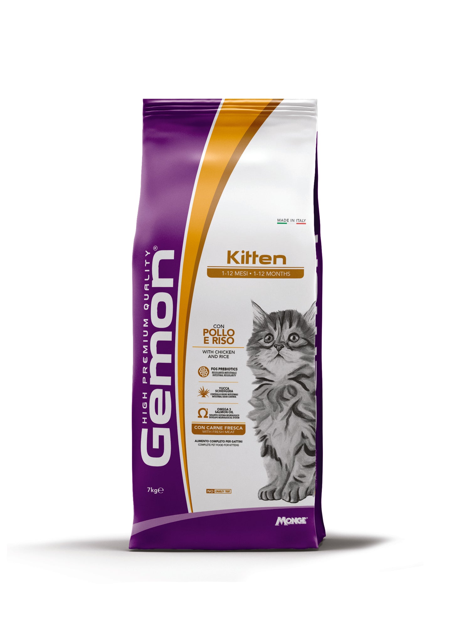 PROPET Gemon Complete Food for Cats - Dry Kitten Kitten Chicken & Rice 7Kg