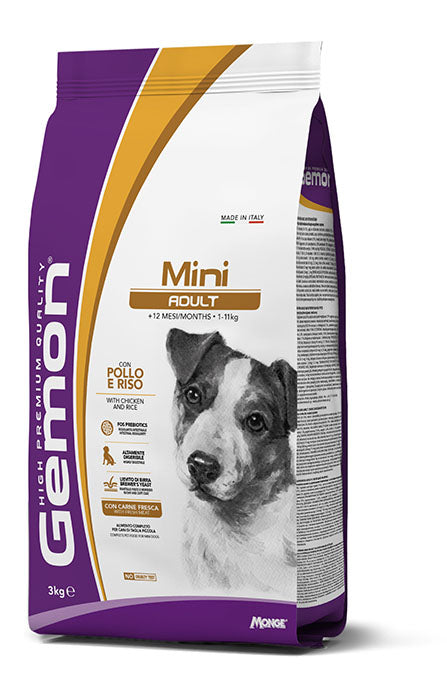 PROPET Gemon Complete Food for Dogs Dry  - AdultAdult
Mini Chicken & Rice 3Kg