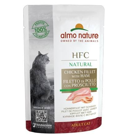 ALMO NATURE - Cat Wet Food NATURAL HFC CHICKEN FILLETS 55GR