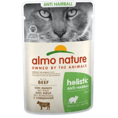 ALMO NATURE - Cat Wet Food PFC ANTI-HAIRBALL BEEF 70GR
