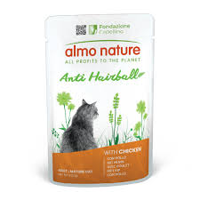 ALMO NATURE - Cat Wet Food PFC ANTI-HAIRBALL CHICKEN 70GR