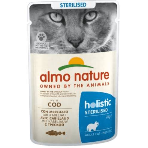 ALMO NATURE - Cat Wet Food PFC STERILISED COD FISH 70GR