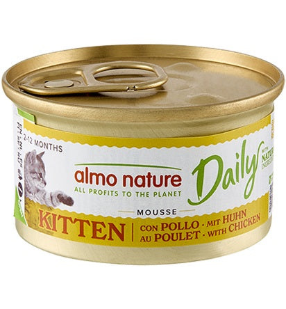 ALMO NATURE - Cat Wet Food KITTEN DAILY CHUNKS CHICKEN 85GR