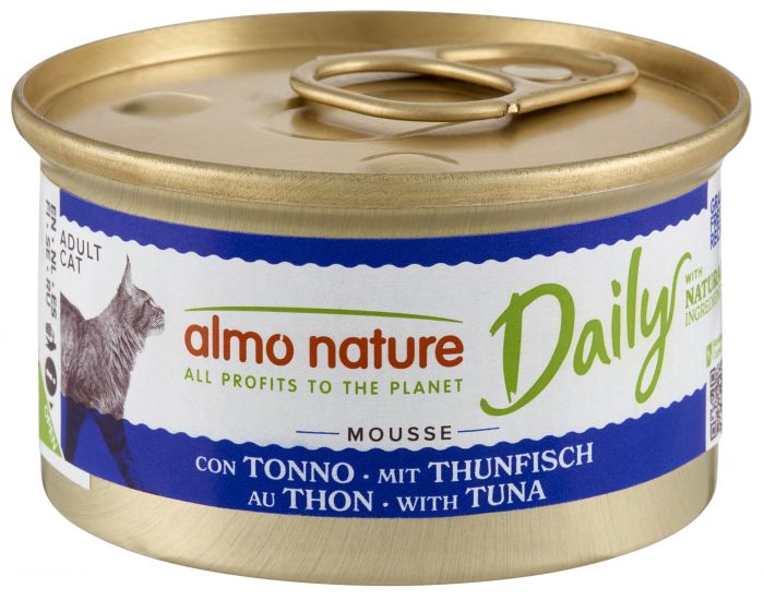 ALMO NATURE - Cat Wet Food DAILY MOUSSE TUNA 85GR