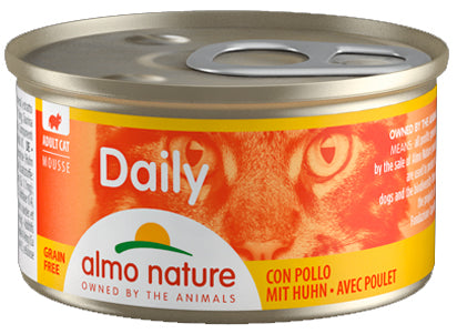 ALMO NATURE - Cat Wet Food DAILY MOUSSE CHICKEN FOR CATS 85GR