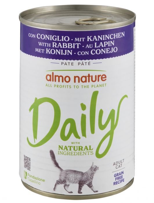 ALMO NATURE - Cat Wet Food DAILY PFC RABBIT 400GR
