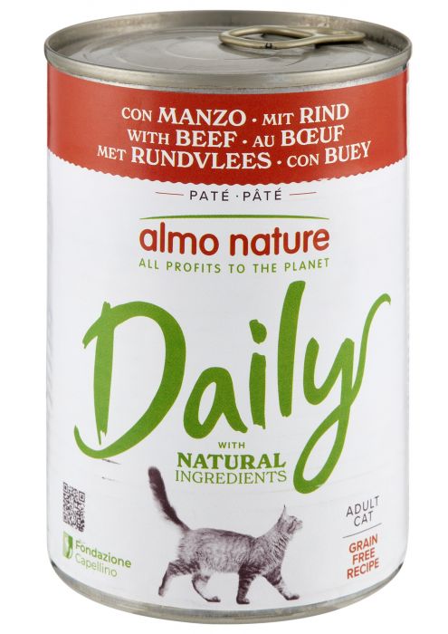 ALMO NATURE - Cat Wet Food DAILY PFC BEEF 400GR