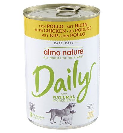 ALMO NATURE - Cat Wet Food DAILY CHICKEN FOR DOG 400GR