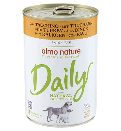 ALMO NATURE - Dog Wet Food DAILY TURKEY RECIPE 400GR