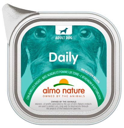 ALMO NATURE - Dog Wet Food DAILY DOG LAMB & POTATOES 100GR