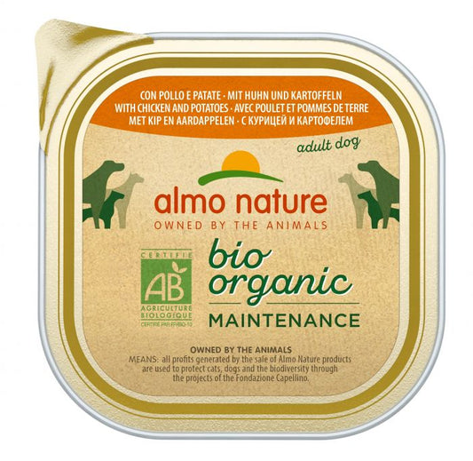 ALMO NATURE - Dog Wet Food ORGANIC CHICKEN & POTATOES 300GR