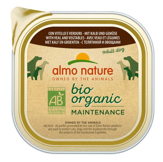 ALMO NATURE - Dog Wet Food ORGANIC VEAL & VEGETABLES 300GR