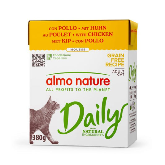 ALMO NATURE - Cat Wet Food DAILY MOUSSE CHICKEN 380GR