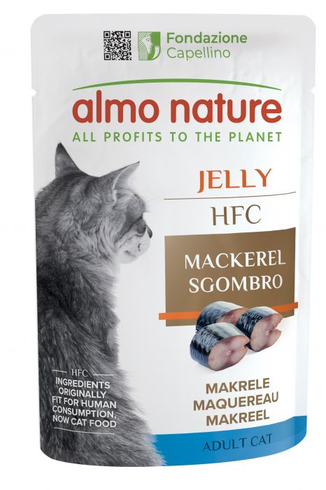 ALMO NATURE - Cat Wet Food JELLY HFC MACKEREL 55GR