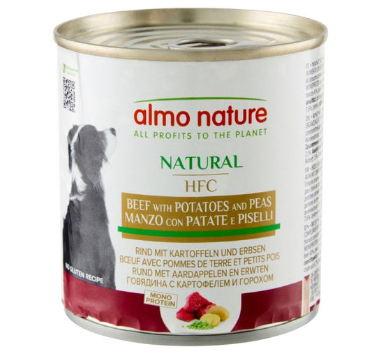 ALMO NATURE - Cat Wet Food HFC BEEF WITH POTATOES & PEAS 290GR