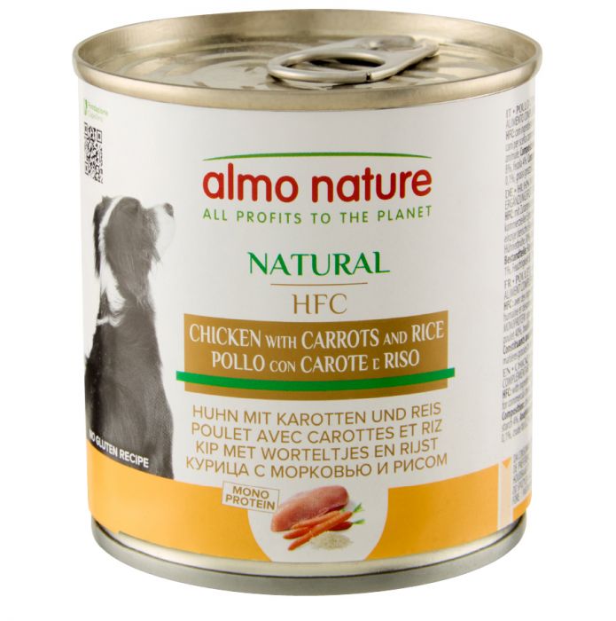 ALMO NATURE - Cat Wet Food HFC CHICKEN, CARROTS & RICE 280GR