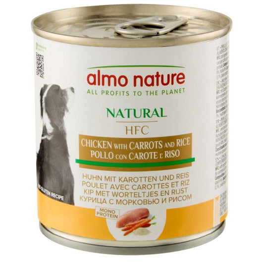 ALMO NATURE - Cat Wet Food HFC CHICKEN, CARROTS & RICE 280GR